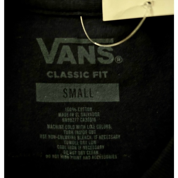 VANS Crested Shaper Long Sleeve T-Shirt Size Small Navy Blue NEW - Picture 6 of 7